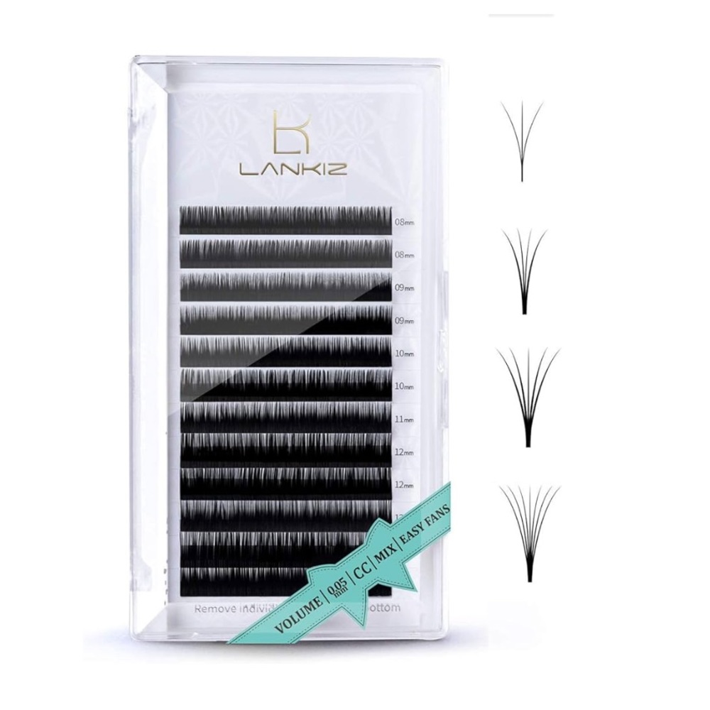 LANKIZ Eyelash Extensions Individual
Lashes 0.15mm C Curl 8-
15mm Mink